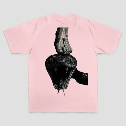 Snake Under Foot Printed Men's T-shirt