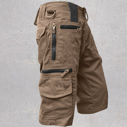 Men's Multi-pocket Outdoor Overalls Cargo Shorts