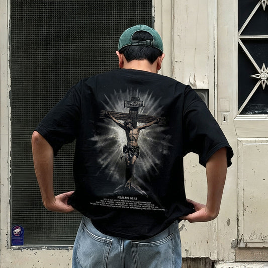 Psalms 46:1-3 Printed Men's T-shirt