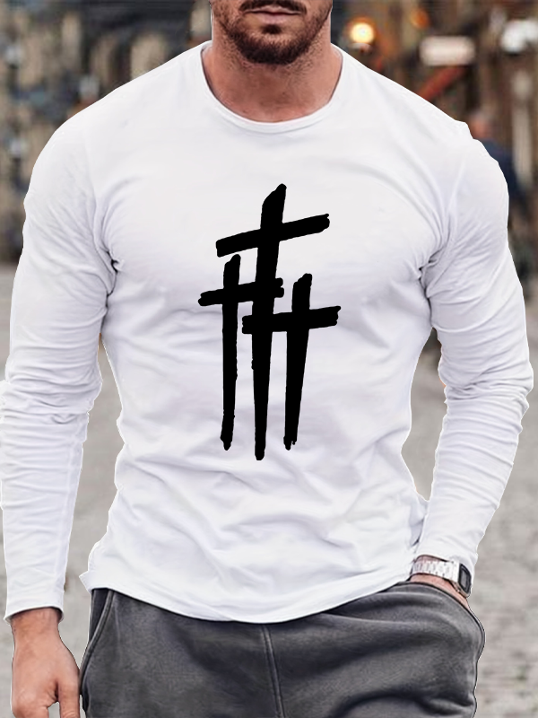Casual Faith Printed Long Sleeve T-Shirt