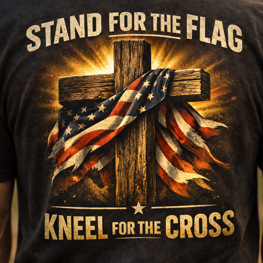 Stand For The Flag Kneel For The Cross T-Shirt