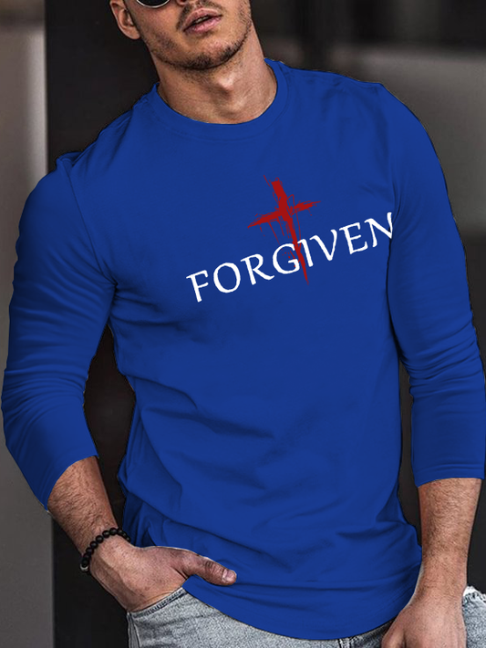 Forgiven & Red Cross  Long Sleeve T-Shirt