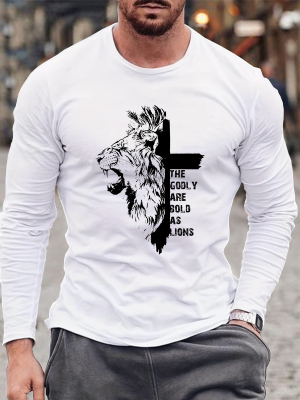 Cross Lion Long Sleeve T-shirt