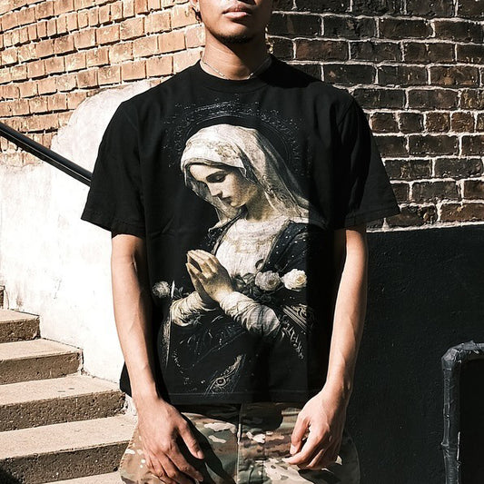 Blooming Solitude Printed Men's Washed Tee