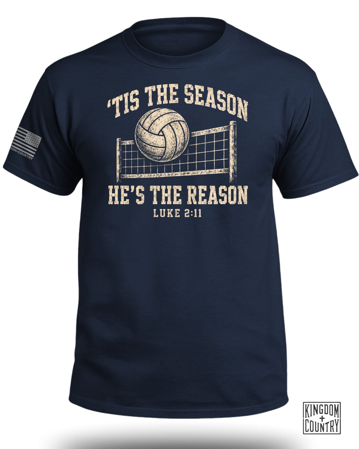 'Tis The Season He's The Reason - Volleyball T-Shirt