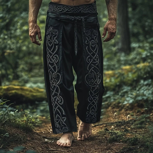 Men's Viking Nordic Celtic Runes Art Knot Pants