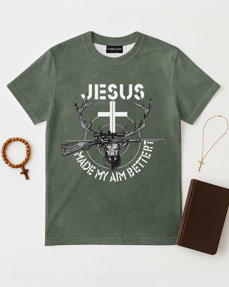 Jesus Made My Aim Better T-Shirt