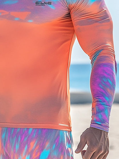 Men's Outdoor Sun Protection Breathable Cool Hooded Sun Protection Long-Sleeved Top