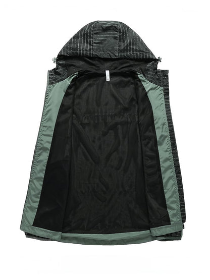 Men'S Breathable Waterproof And Windproof Outdoor Hooded Casual Jacket