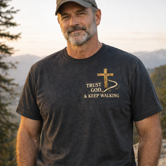 I Never Hike Alone Jesus Walks Beside Me T-Shirt