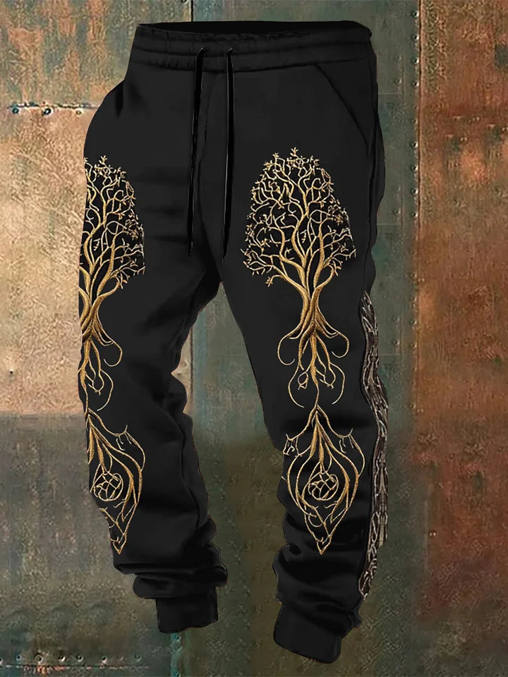 Men's Viking Unisex Tree Of Life Graphics Jogging Pants