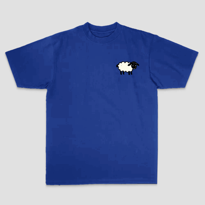 99 Of Hearts Sheep Playing Card Printed Men's T-shirt