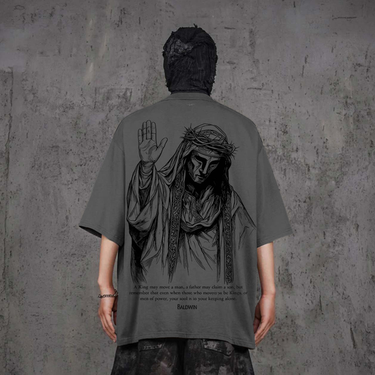 Jesus With Quote Printed Men's T-shirt