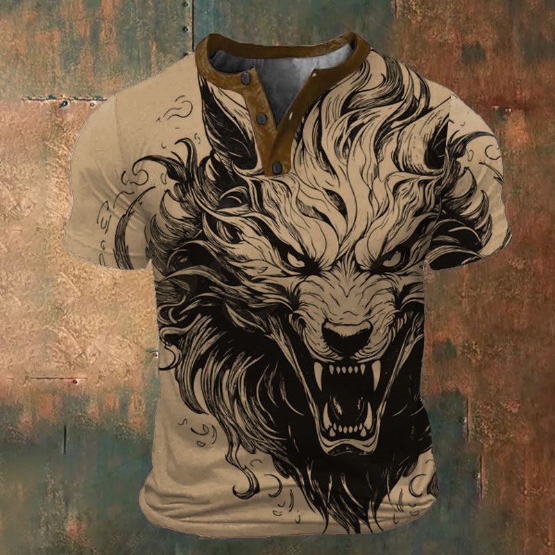 Animal Fashion Retro Vintage Classic Men's 3D Printed T-Shirt