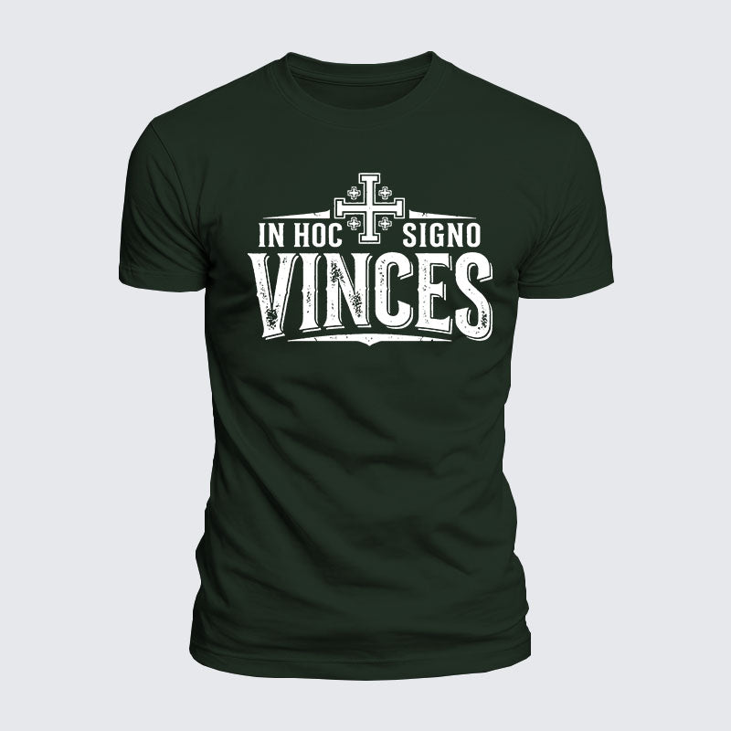 Luxe Mercerized Cotton Tee - In Hoc Signo Vinces