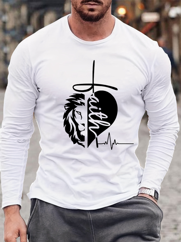 Faith And Lion Long Sleeve T-Shirt