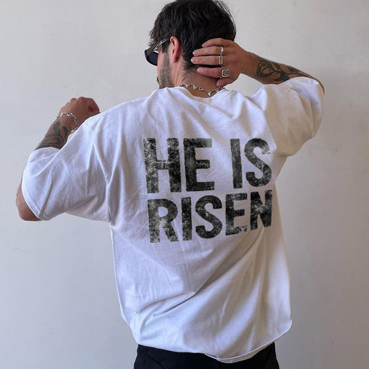 He Is Risen Printed Men's T-shirt