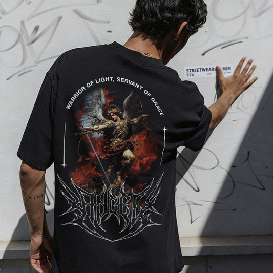 Warrior Of Light Archangel Michael Printed Men's T-shirt