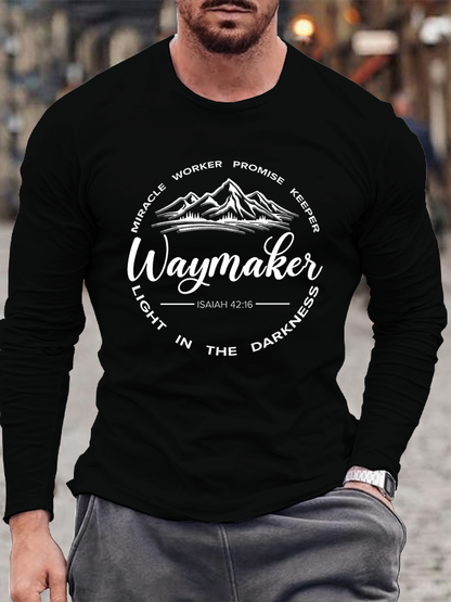 Waymaker, Isaiah 42:16  Cotton Long Sleeve T-Shirt