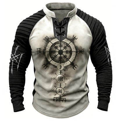 Viking Classic Rune Spell Print Sweatshirt
