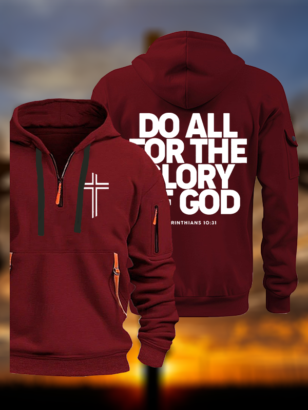 Do All For The Glory Of God Jesus God Christian Zipper Hoodies