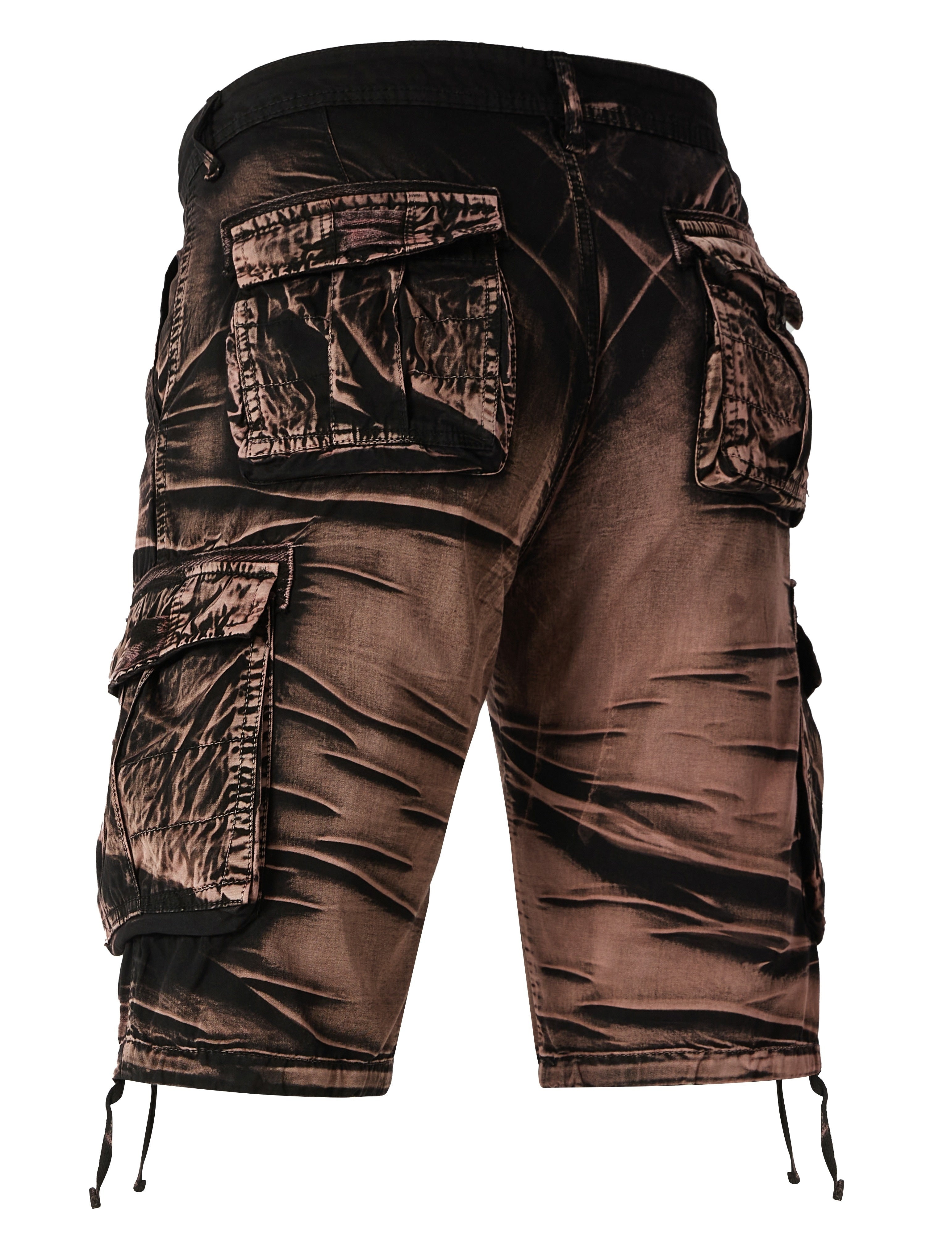 Manlyflex Camo Pattern Cotton Cargo Shorts
