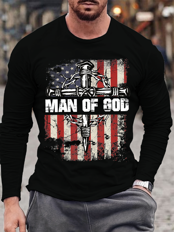 Man Of God Men's Long Sleeve T-Shirt
