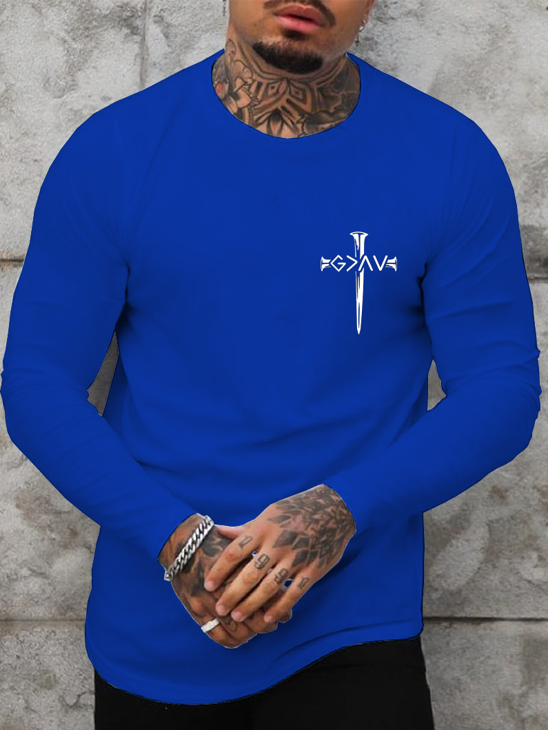 God Is Greater Than Your Highs and Lows Cotton Long Sleeve T-Shirt