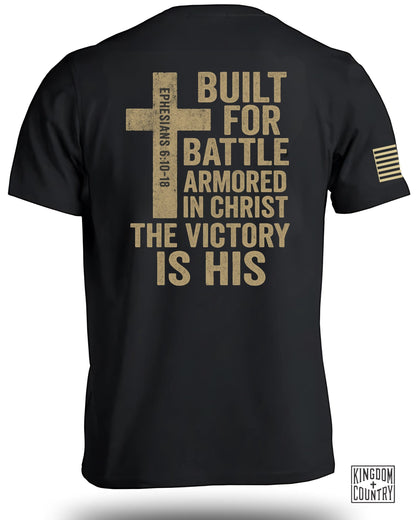 Built For Battle Armored In Christ T-Shirt