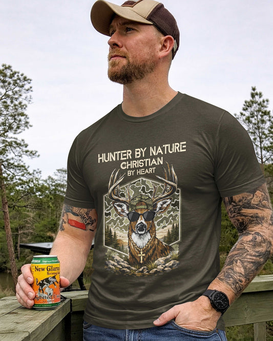 Hunter By Nature Christian By Heart T-Shirt