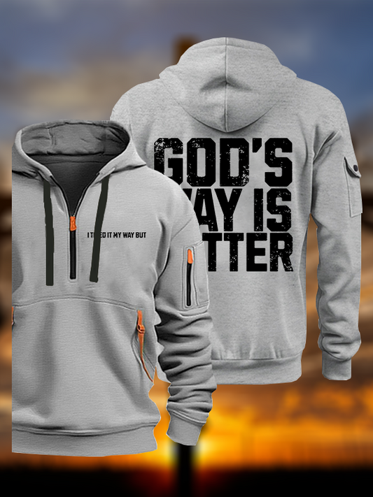 God's Way Is Better Jesus God Christian Zipper Hoodies