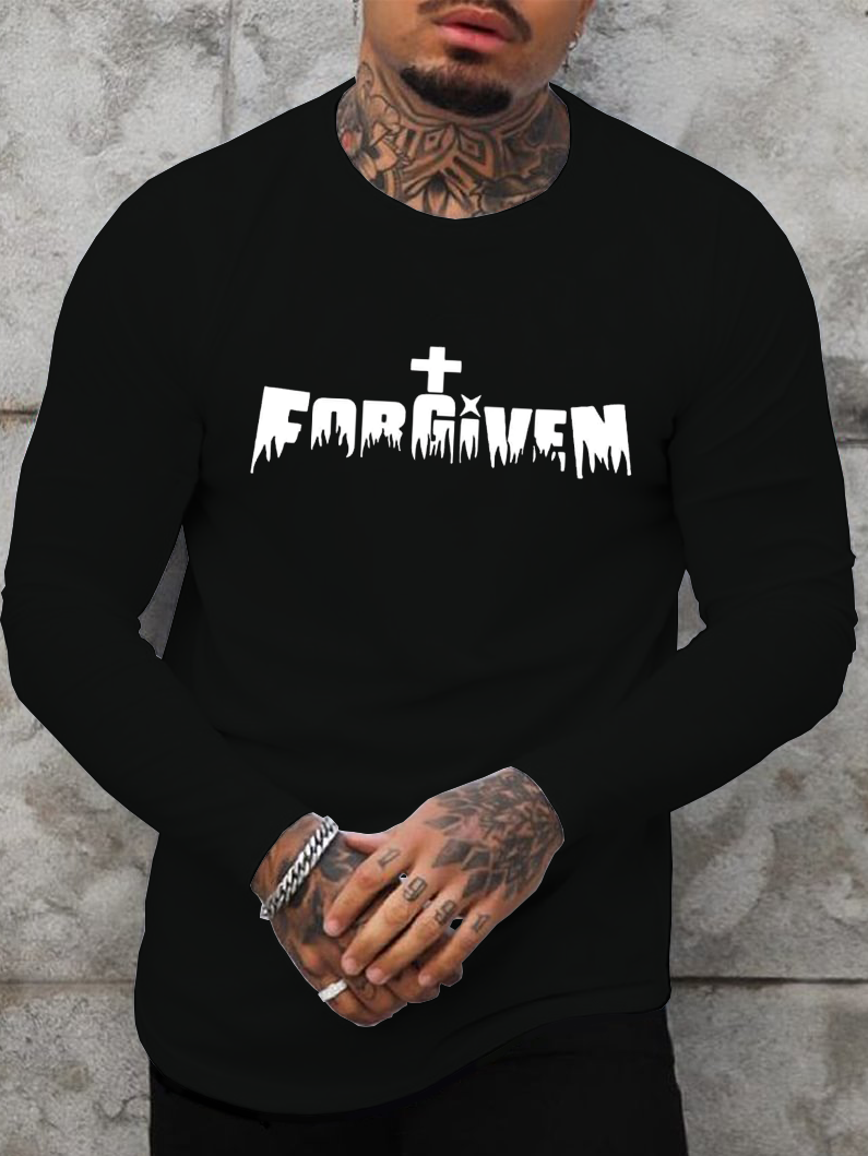 Forgiven with cross Long Sleeve T-Shirt