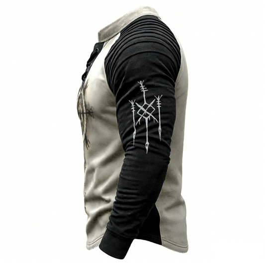 Viking Classic Rune Spell Print Sweatshirt