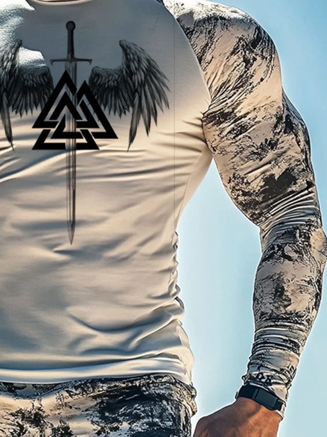 Men's Outdoor Sun Protection Breathable Cool Hooded Sun Protection Long Sleeve Top