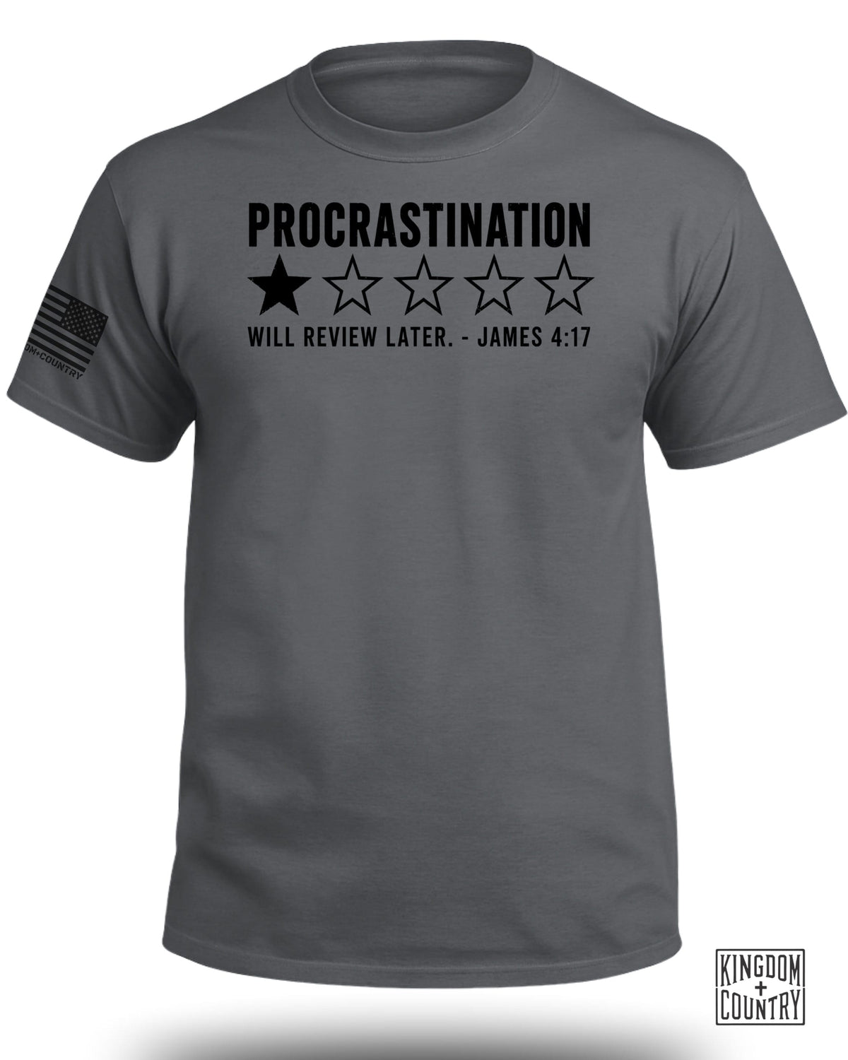 Procrastination 1 Star Rating T-Shirt