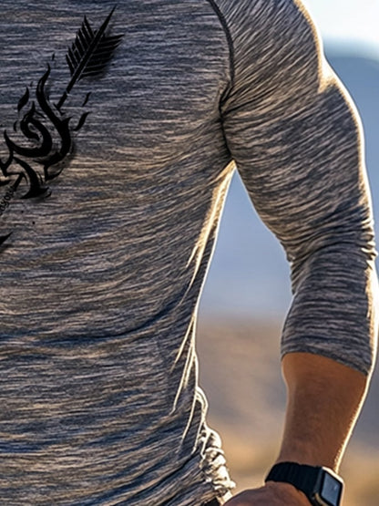 Men's Outdoor Sun Protection Breathable Cool Hooded Sun Protection Long Sleeve Top