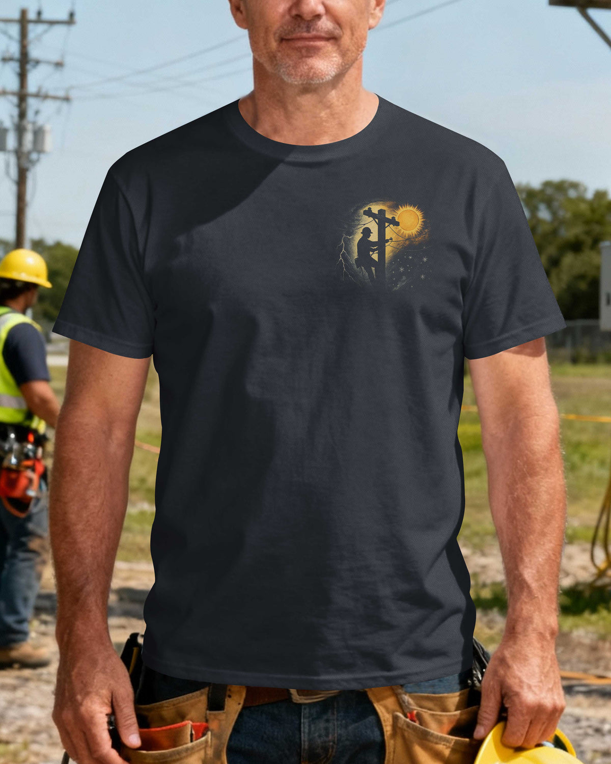 Retired Lineman I Faced The Storms Now Christ Keeps Me Home T-Shirt