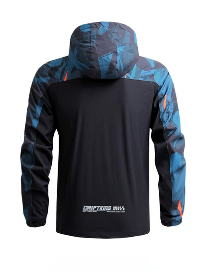 Men'S Breathable Waterproof And Windproof Outdoor Hooded Casual Jacket