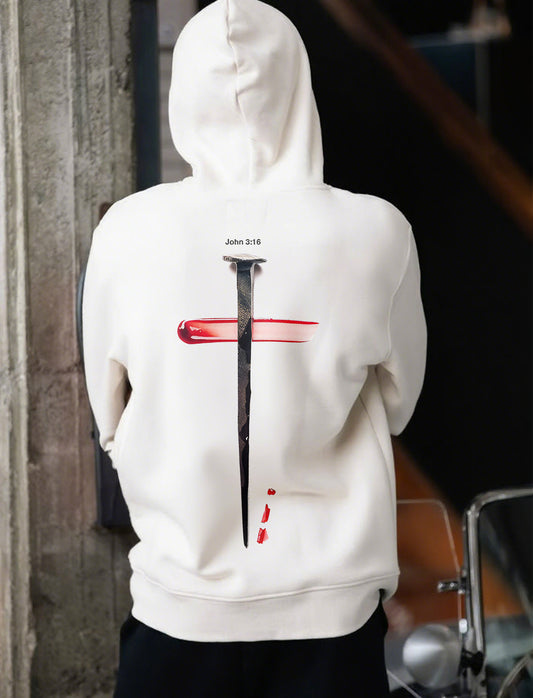 John 3:16 Printed Men's Hoodie