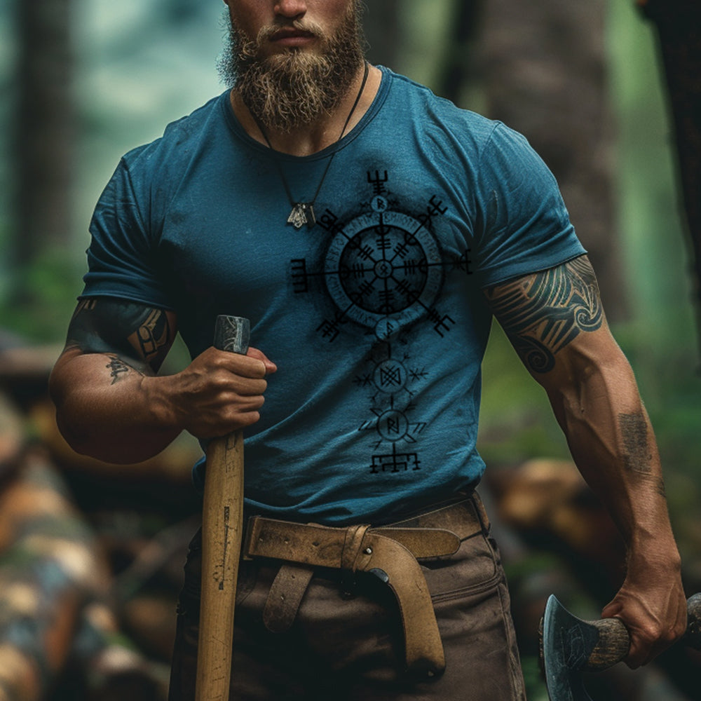 Retro Printed Casual Short Sleeve T-Shirt