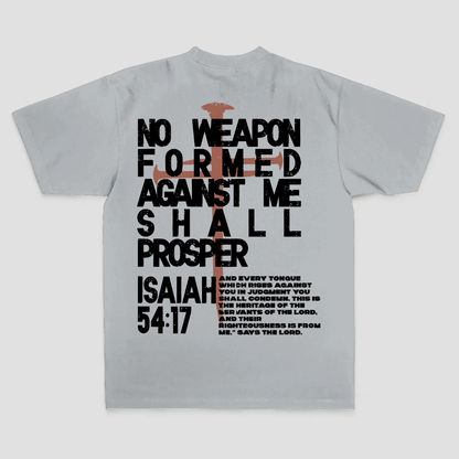 No Weapon Formed Against Me Shall Prosper Printed Men's T-shirt