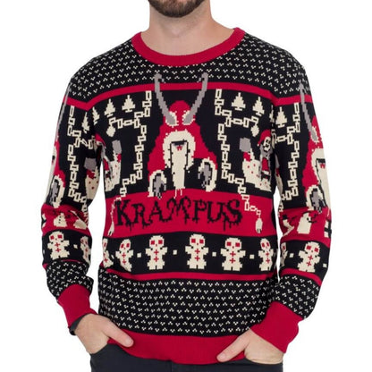 Unisex Print Crew Neck Ugly Christmas Sweatshirt