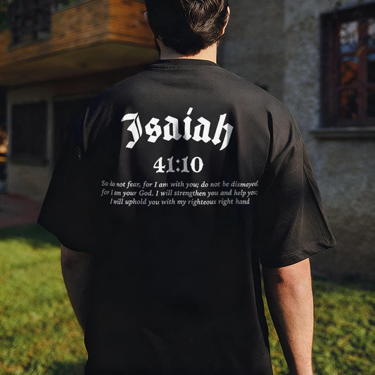 Isaiah 41:10 Printed Men's T-shirt