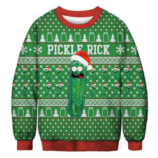 Unisex 3D Cucumber Can Print Christmas Sweatshirt