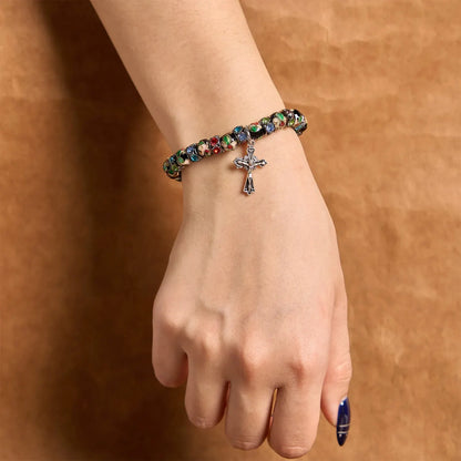 Handcrafted Cloisonné Beads Timeless Faith Bracelet A Testament of Christ's Presence