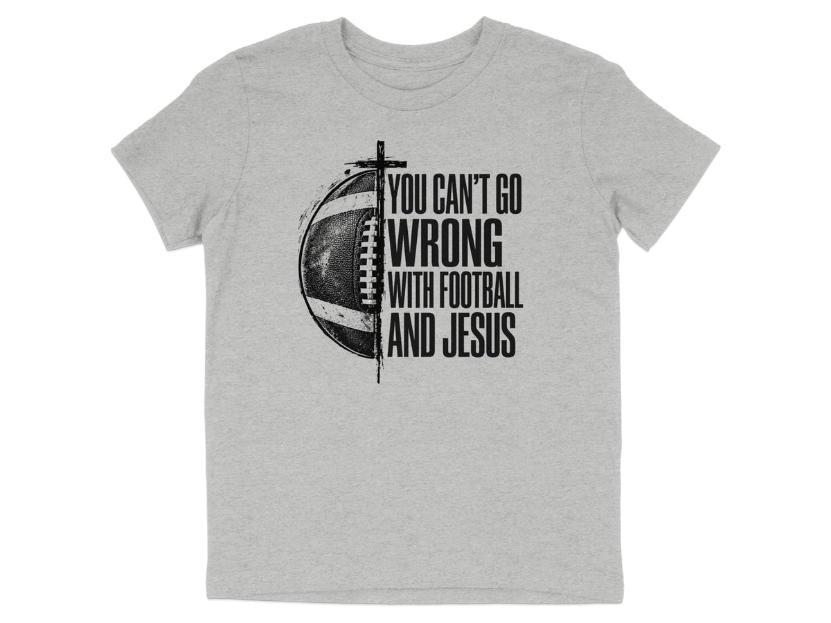 Football And Jesus Youth T-Shirt