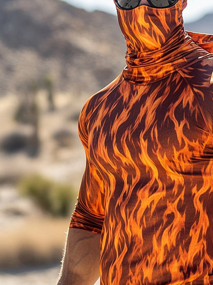 Men's Outdoor Sun Protection Breathable Cool Hooded Sun Protection Long Sleeve Top