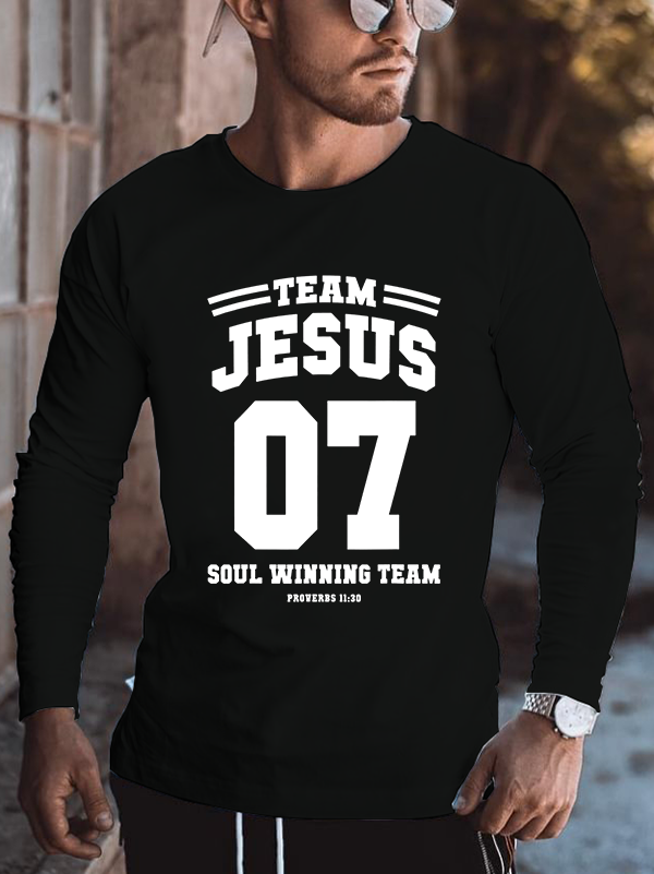 Team Jesus 7 Soul Winning Team Cotton Long Sleeve T-Shirt