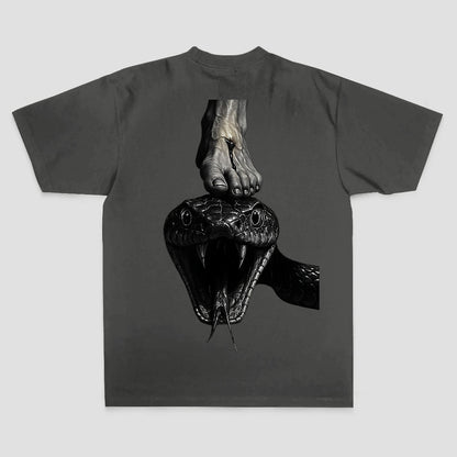 Snake Under Foot Printed Men's T-shirt