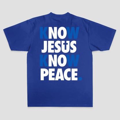 Know Jesus Know Peace Printed Men's T-shirt